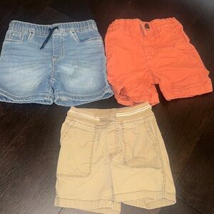 OshKosh B'gosh Kids Shorts Trio - Blue, Orange, Tan